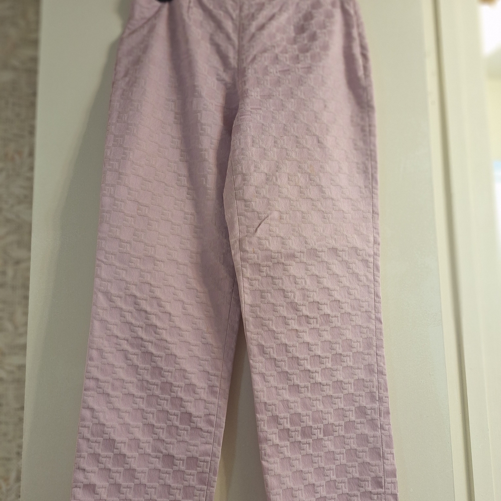 St. John Sport by Marie Gray Pink Textured Pants